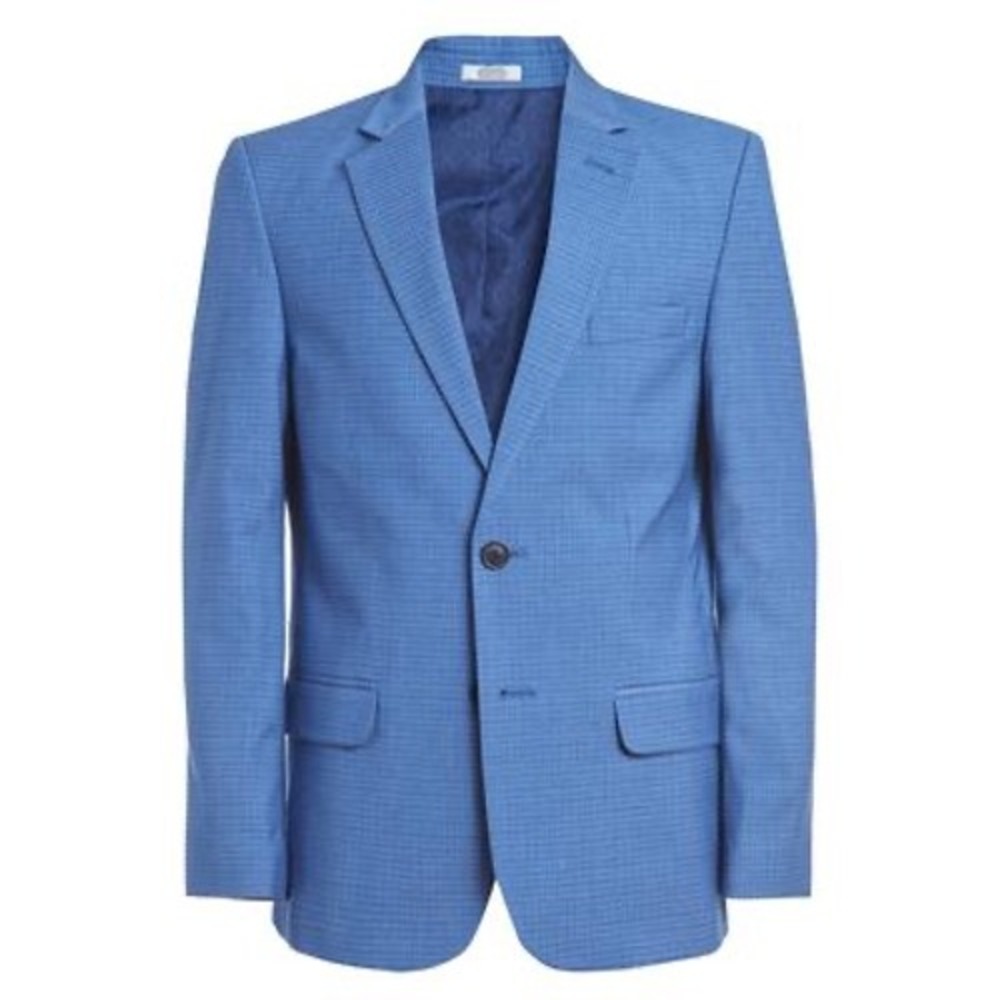 Calvin Klein Big Boys Stretch Hopscotch Check Suit Jacket Size 20